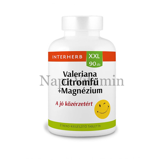 Interherb XXL Valeriana +Citromfű +Magnézium tabletta 90x Interherb XXL Valeriana +Citromfű +Magnézium tabletta 90x